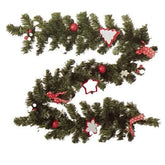 Decorated Christmas Wire Garland 180cm