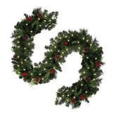 Christmas garland with decorations