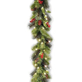 Christmas garland with decorations