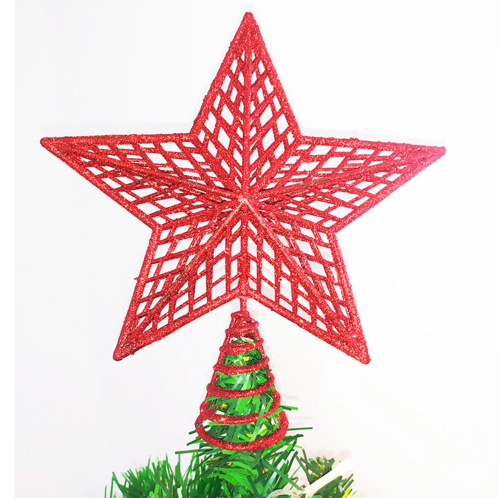20cm Christmas Star with Shiny Glitter Tip for Tree Decoration