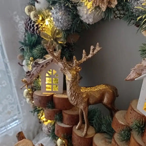 Luxury Christmas Decoration Garland with LED 55CM