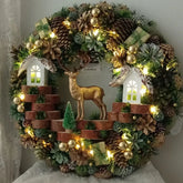 Luxury Christmas Decoration Garland with LED 55CM