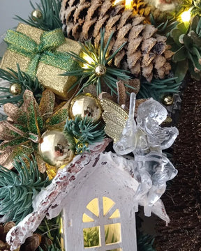 Luxury Christmas Decoration Garland with LED 55CM