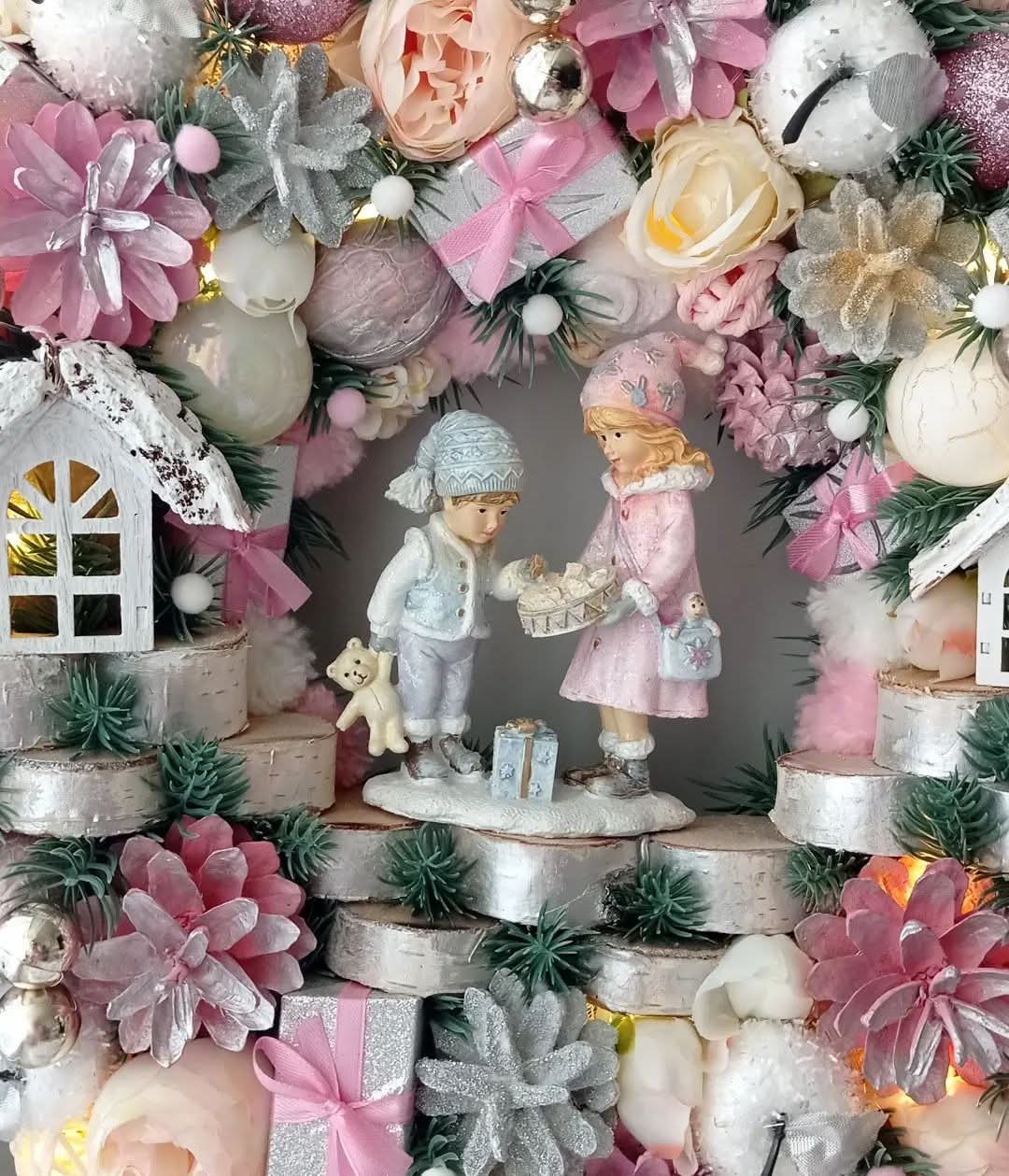 Luxury Christmas Decoration Garland with LED 55CM