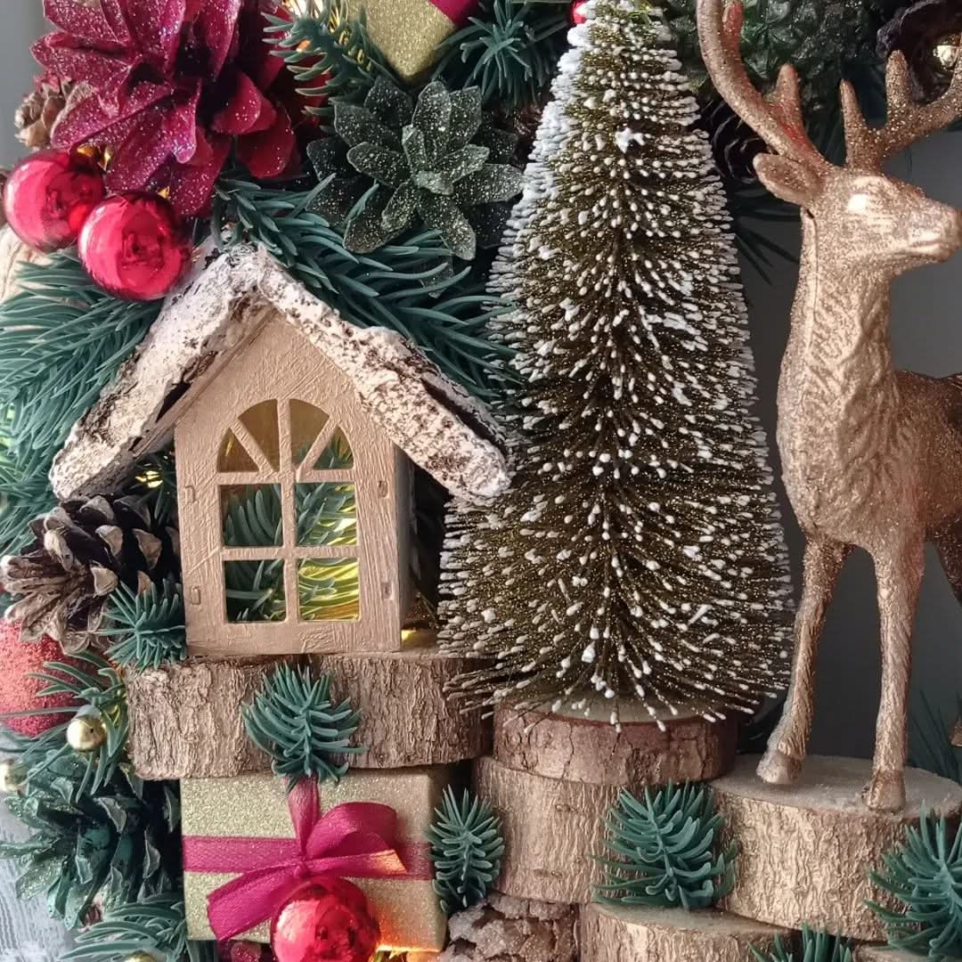 Luxury Christmas Decoration Garland with LED 65CM