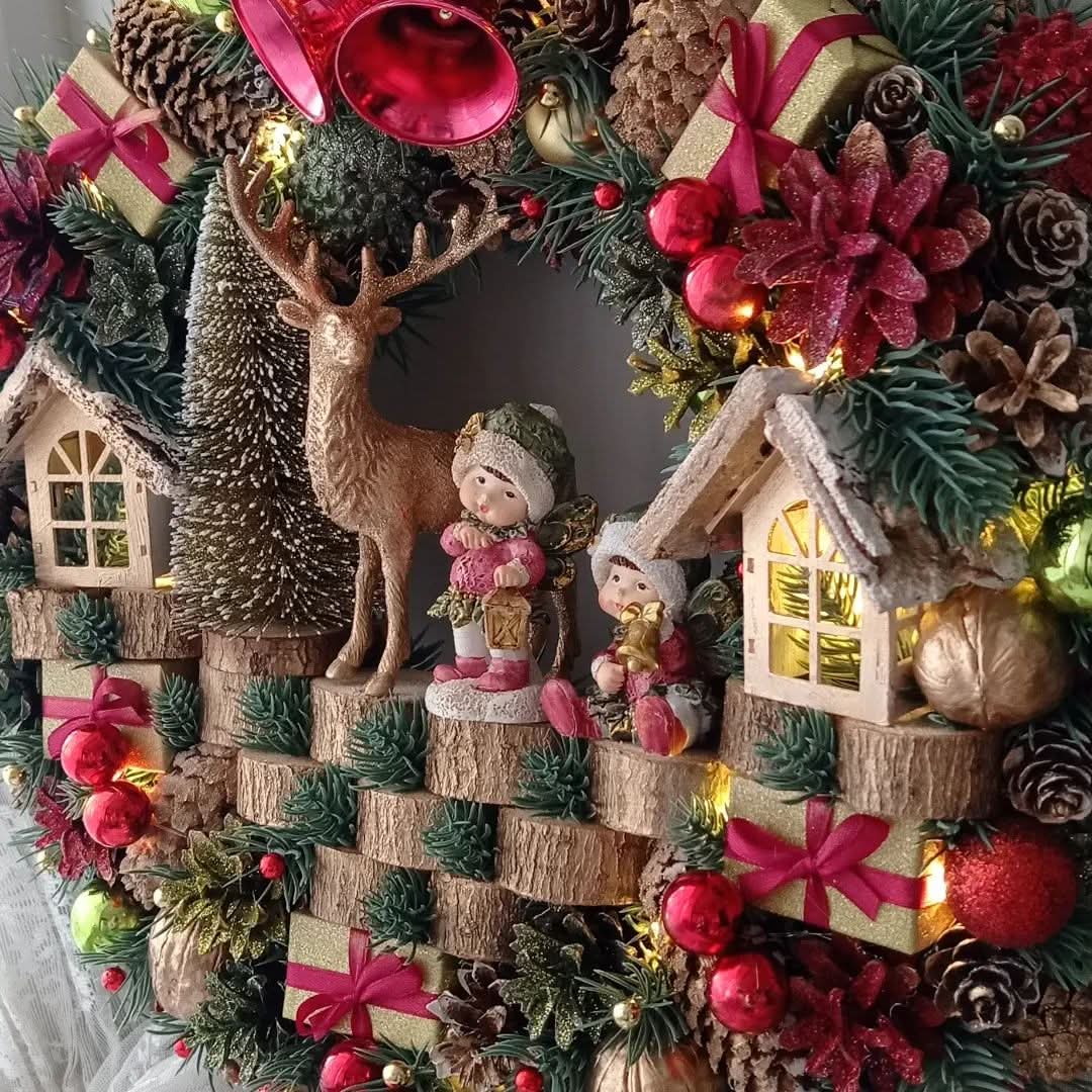 Luxury Christmas Decoration Garland with LED 65CM