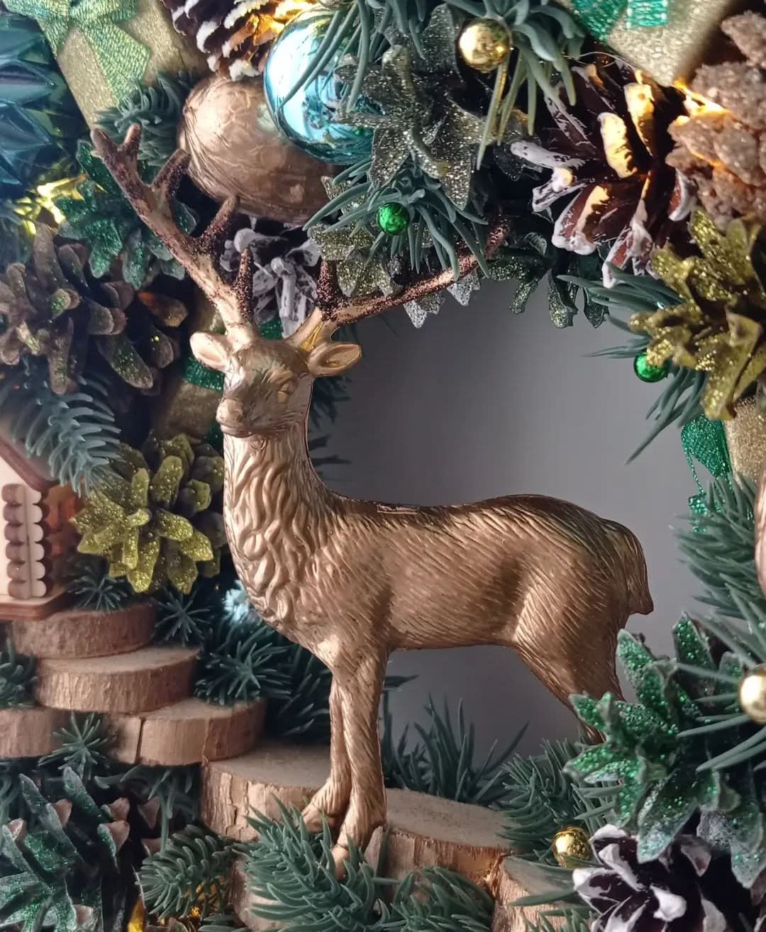 Luxury Christmas Decoration Garland with LED 65CM