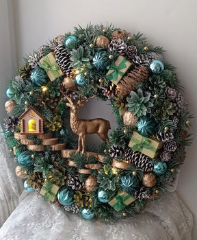 Luxury Christmas Decoration Garland with LED 65CM