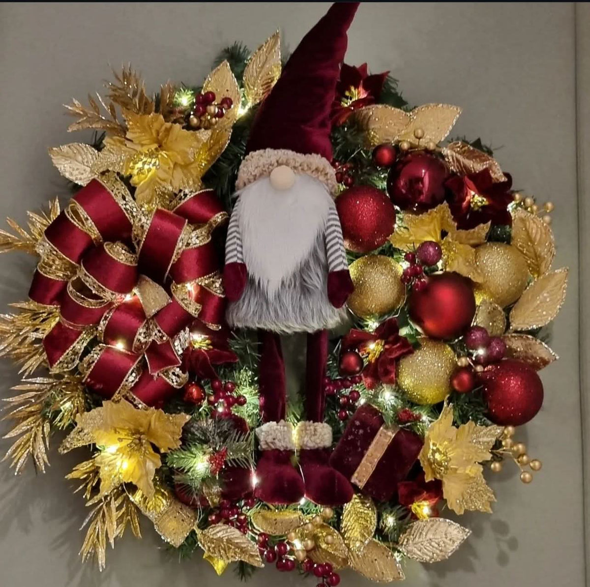 Luxury Christmas Decoration Garland with Lights 65CM