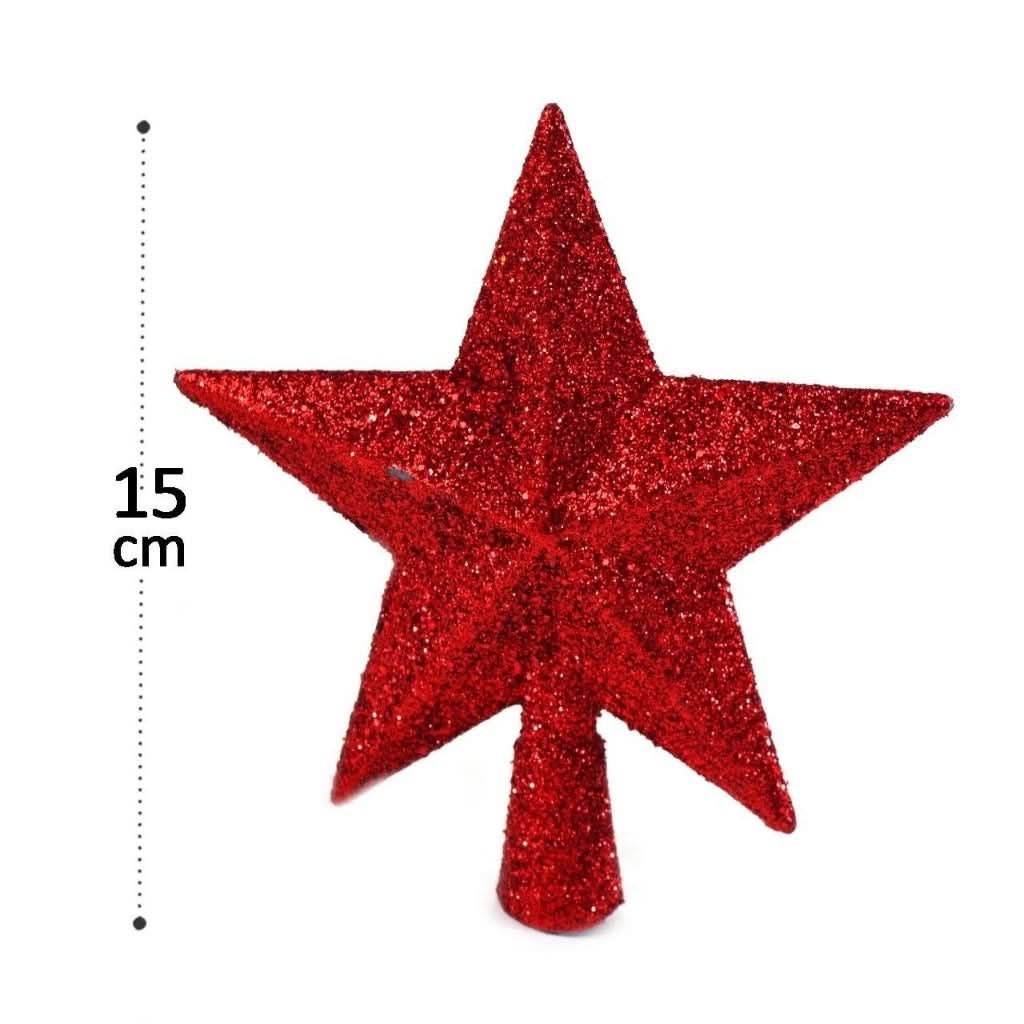 Kit 43 Christmas Tree Ornaments Star Ball Decoration