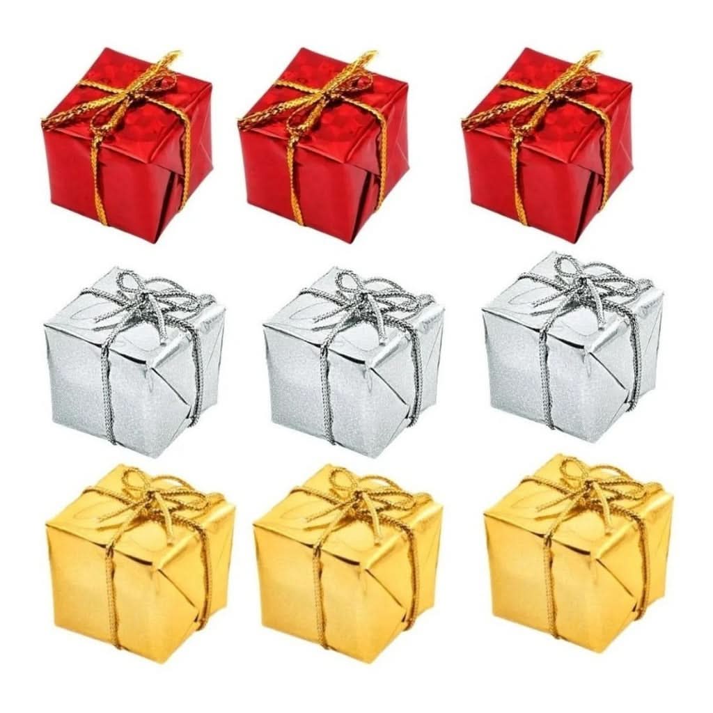 Kit 125 Christmas Tree Ornaments Hanging Balls LED Lights