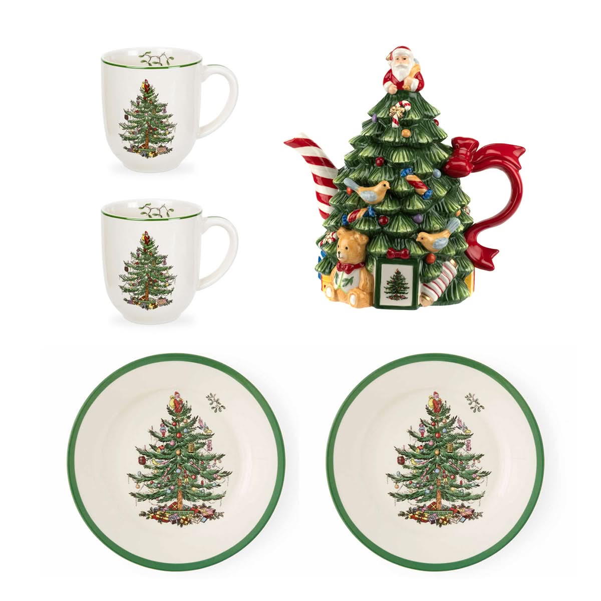 Christmas Themed Table Setting Kit - 5 Pieces