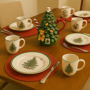 Christmas Themed Table Setting Kit - 5 Pieces