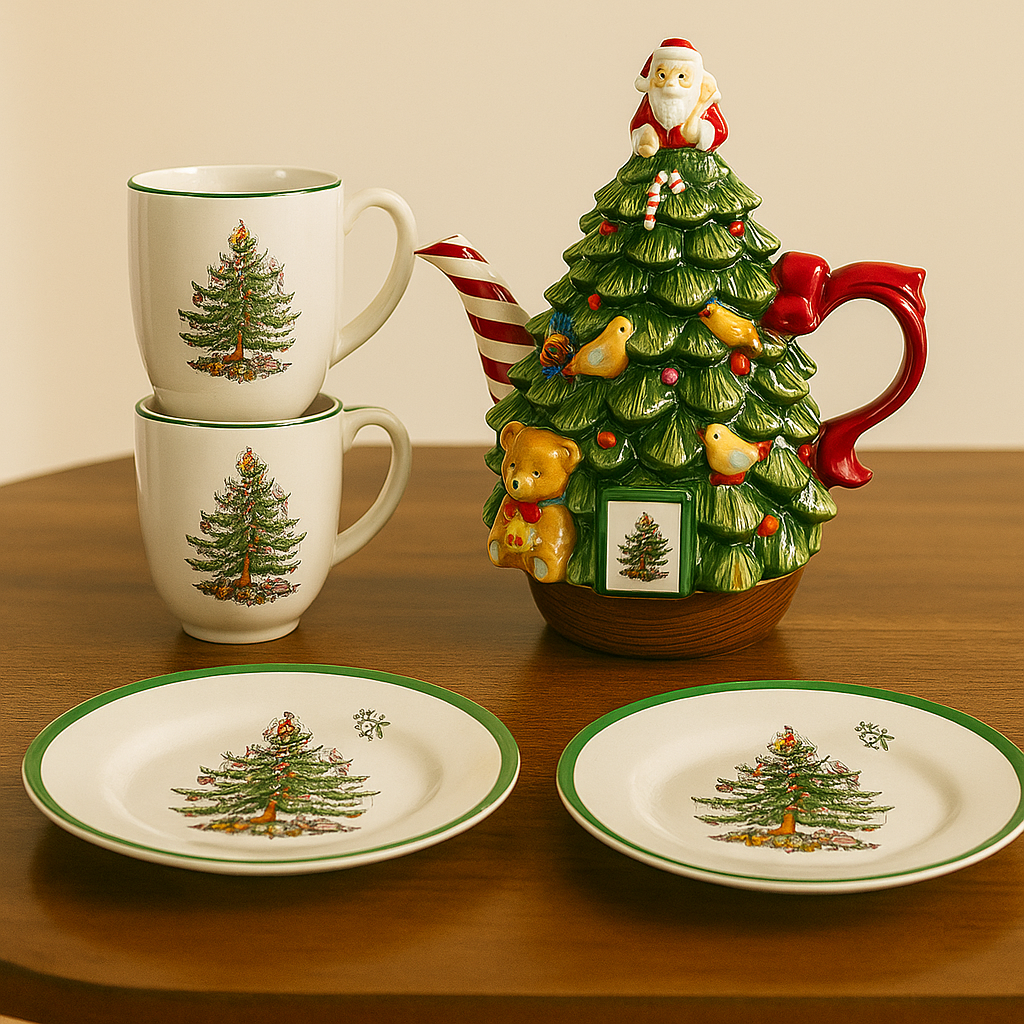 Christmas Themed Table Setting Kit - 5 Pieces